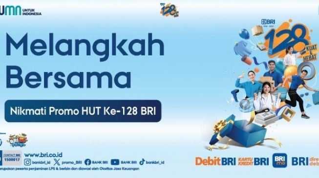HUT ke-128 BRI, Nasabah Bisa Nikmati Promo Meriah dalam tempat Berbagai Merchant